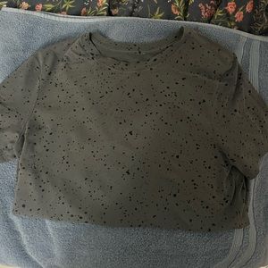 LuluLemon gray spotted shirt. Size large.